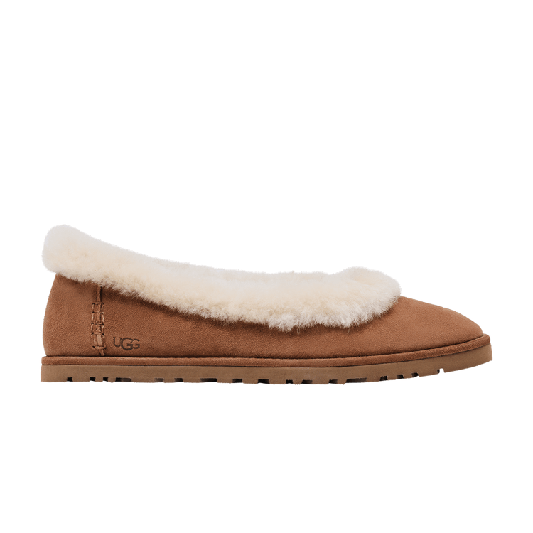 UGG Wmns Zora Ballet Flat 'Chestnut' — Chestnut