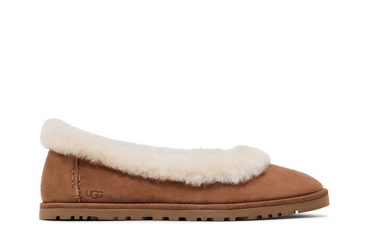 UGG Wmns Zora Ballet Flat 'Chestnut' — Chestnut