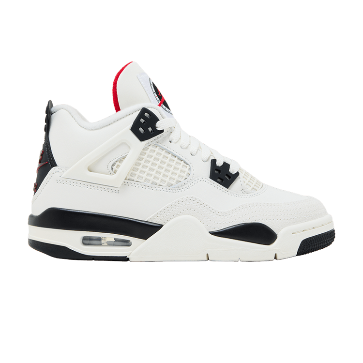 Air Jordan 4 Retro GS 'Flight Club' — Sail/Black/University Red
