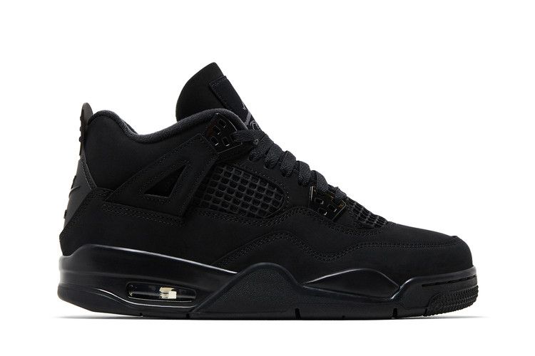 Air Jordan 4 Retro GS 'Black Cat' 2025 — Black/Light Graphite/Black