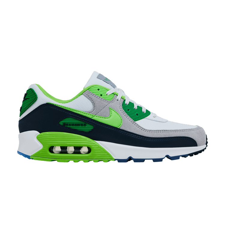 Nike Air Max 90 'Seattle Seahawks' — White/Action Green/College Navy