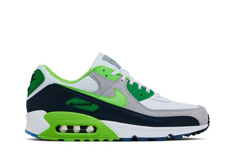 Nike Air Max 90 'Seattle Seahawks' — White/Action Green/College Navy (2)