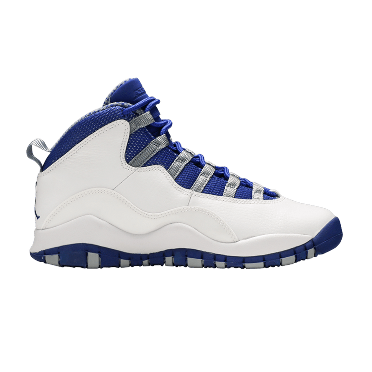 Air Jordan 10 Retro Txt GS — White/Old Royal-Stealth