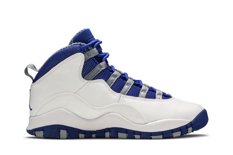 Air Jordan 10 Retro Txt GS — White/Old Royal-Stealth