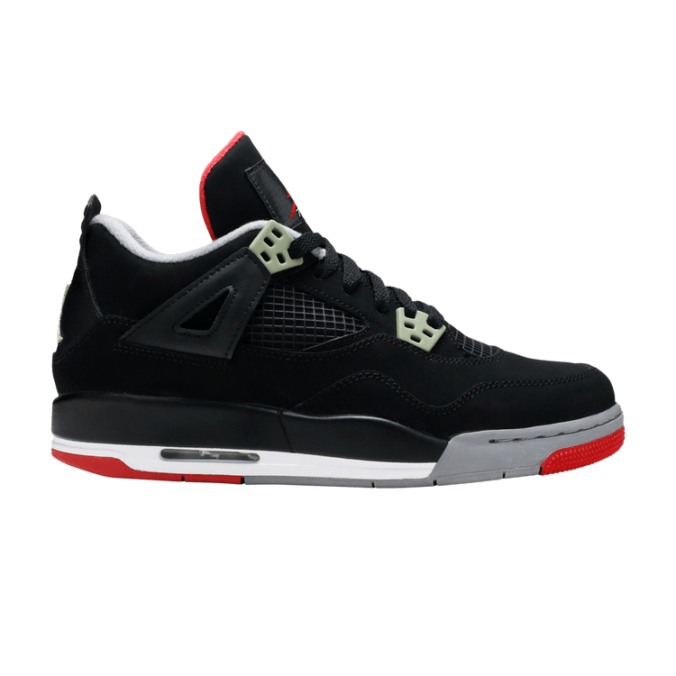 Air Jordan 4 Retro GS 'Bred' 2012 — Black/Cement Grey/Fire Red