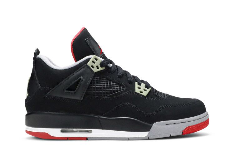 Air Jordan 4 Retro GS 'Bred' 2012 — Black/Cement Grey/Fire Red