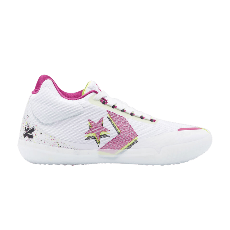 Converse All Star BB Evo 'Polar Lights' — White/Volt/Cactus Flower