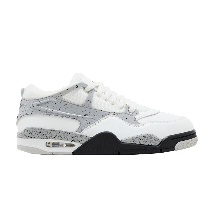 Air Jordan 4 RM 'White Cement' — Summit White/Black/Matte Silver/Fire Red