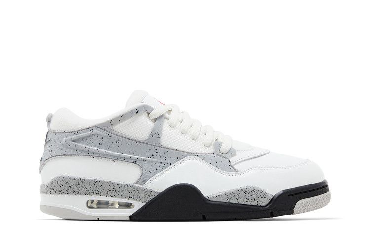 Air Jordan 4 RM 'White Cement' — Summit White/Black/Matte Silver/Fire Red