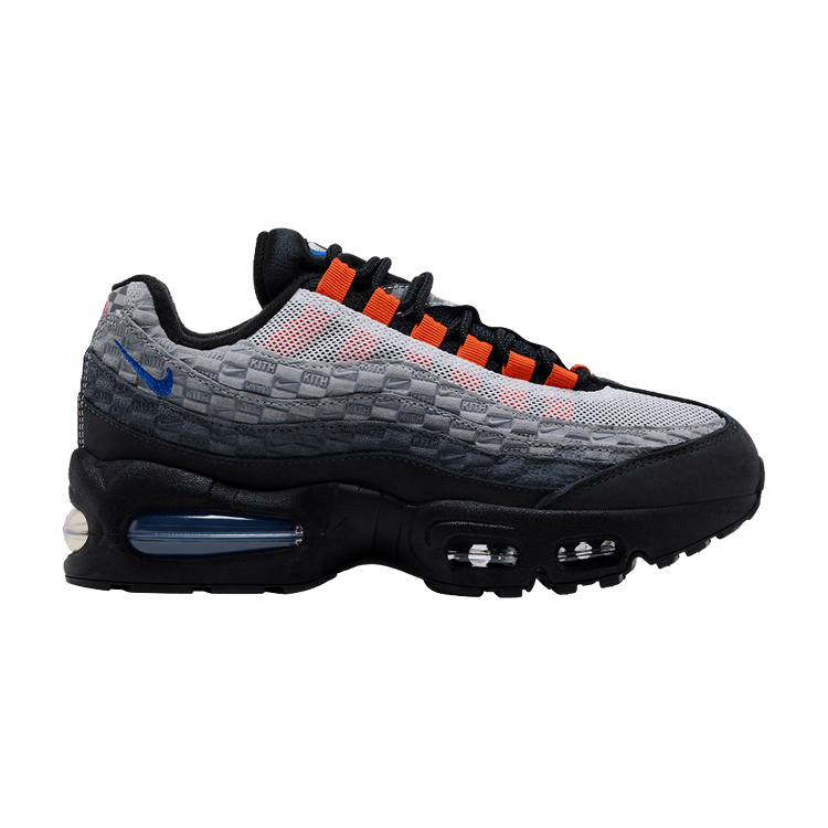 Kith x Nike Air Max 95 GS 'Knicks' — Anthracite/Dark Grey/Cool Grey/Stadium Grey/Team Orange/Game Royal
