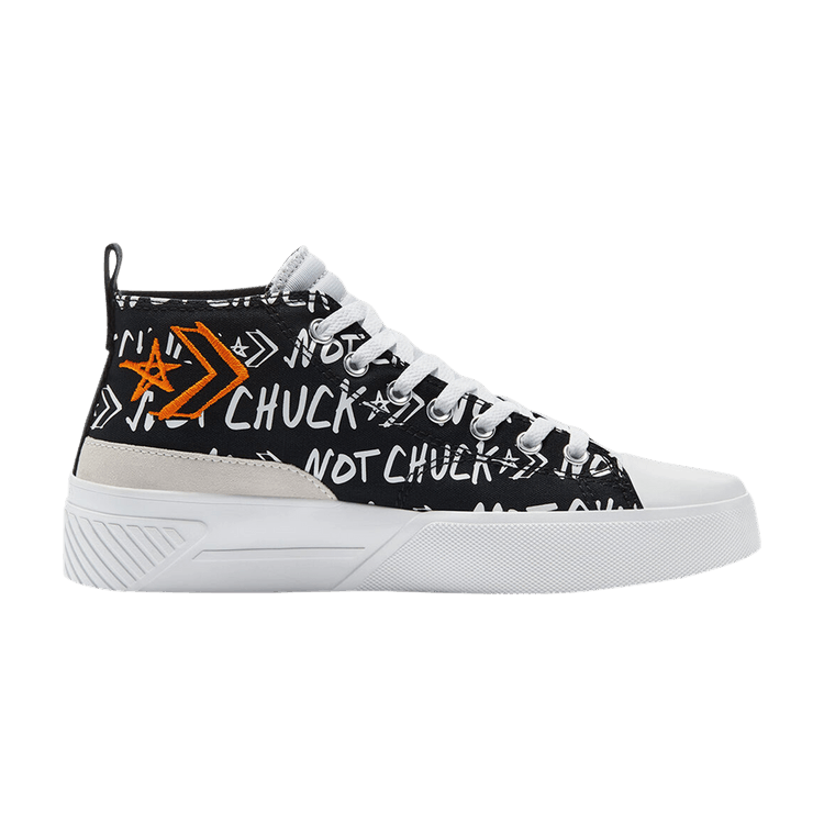 Converse Digital Terrain UNT1TL3D Mid 'Not A Chuck - Black' — Black/White/Orange