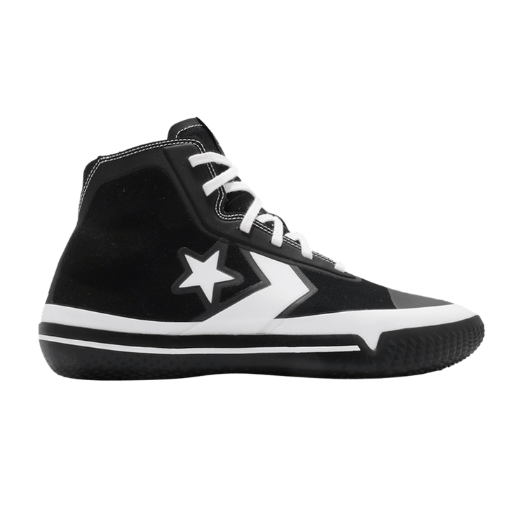 Converse All Star Pro BB High 'Black White' — Black/White/Gold