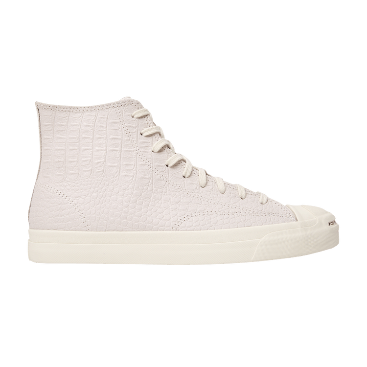 Pop Trading Company x Converse Jack Purcell High 'Egret' — Egret/Black/Egret