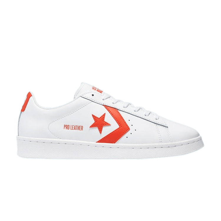 Converse Pro Leather Low 'Color Pop - White Bright Poppy' — White/Bright Poppy/White