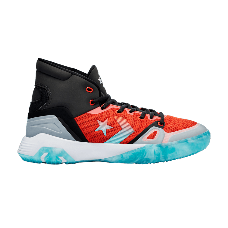 Converse G4 High 'Court Daze' — Storm Wind/Bright Poppy/Harbor
