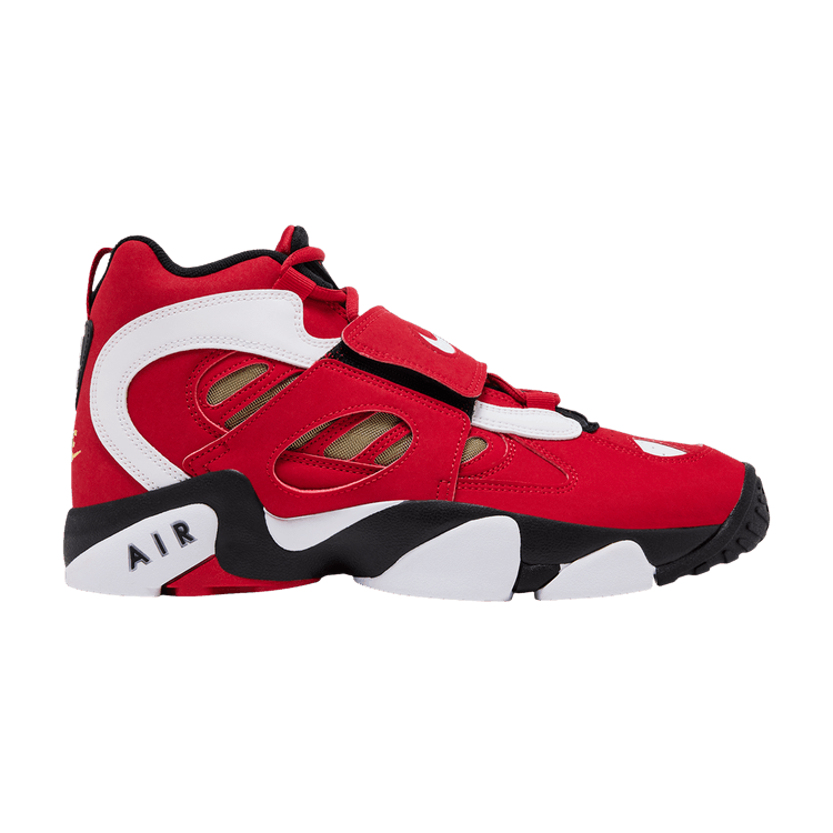 Nike Air Diamond Turf 2 'Fire Red' 2026 — Fire Red/White/Black/Metallic Gold