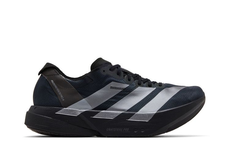 adidas Adizero Adios Pro 4 'Black Metallic' — Core Black/Iron Metallic/Carbon