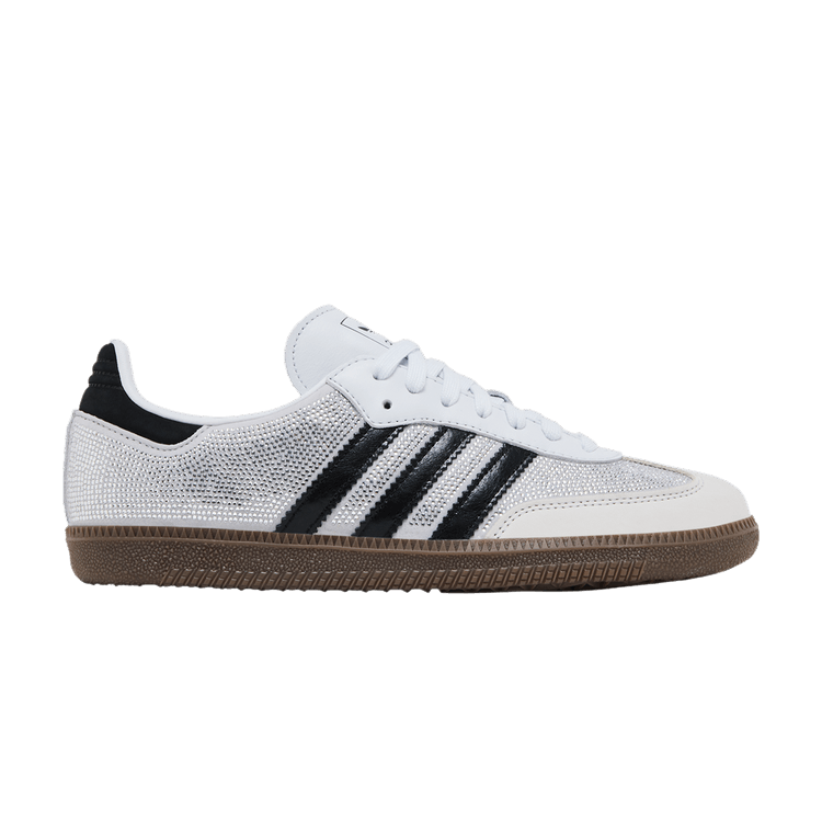 adidas Wmns Samba OG 'Crystal White Rhinestones' — Crystal White/Crystal White/Silver Metallic