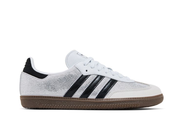 adidas Wmns Samba OG 'Crystal White Rhinestones' — Crystal White/Crystal White/Silver Metallic
