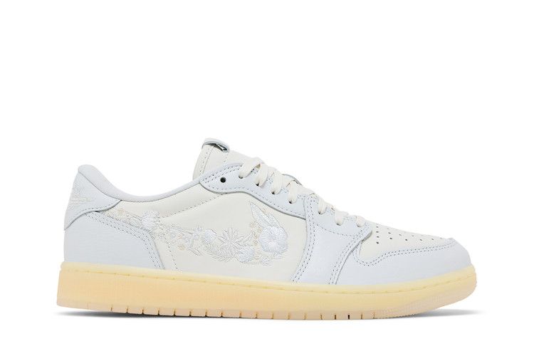 Air Jordan 1 Retro Low OG 'Rabbit Floral Swoosh' — Sail/Off-White-Coconut Milk