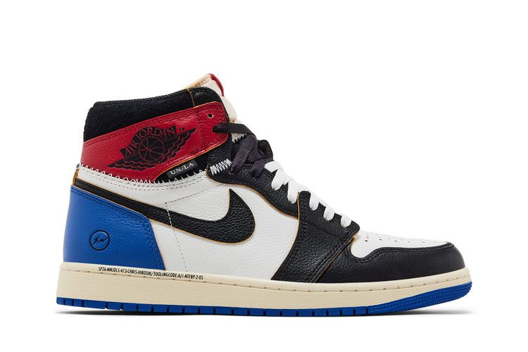 Fragment Design x Union LA x Air Jordan 1 Retro High OG 'Varsity Red' — Black/White-Varsity Red-Sport Royal