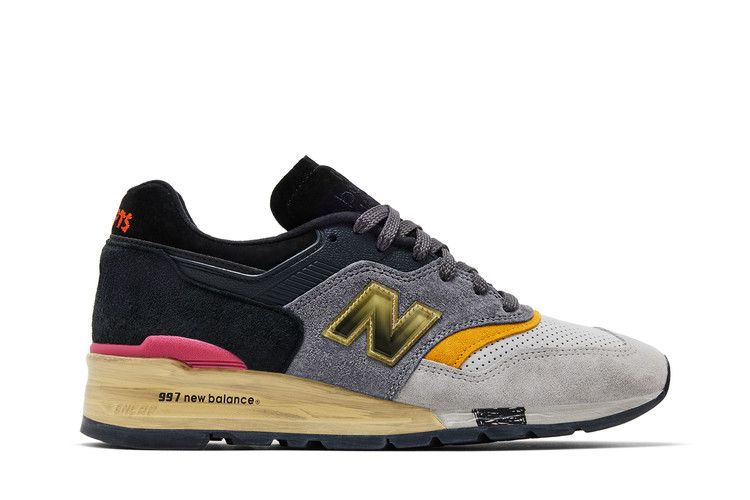 CNCPTS x New Balance 997 Made in USA 'Montage' — Grey/Black/Yellow/Pink