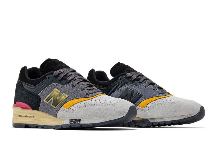 CNCPTS x New Balance 997 Made in USA 'Montage' — Grey/Black/Yellow/Pink