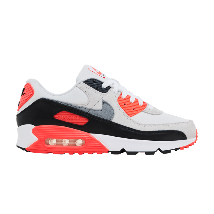 Nike Air Max 90 'Infrared 3M' 2026 — White/Cement Grey-Infrared-Black
