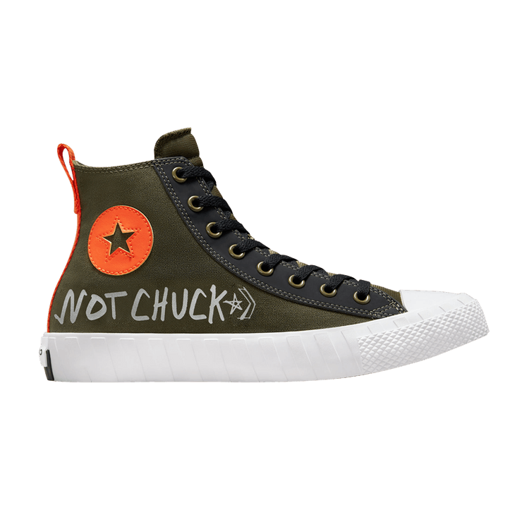 Converse UNT1TL3D High 'Not A Chuck - Cargo Khaki' — Cargo Khaki/Bold Mandarin