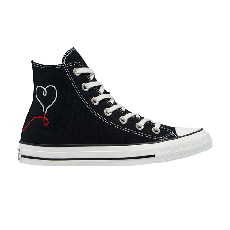 Converse Chuck Taylor All Star High 'Made with Love - Black' — Black/Vintage White/Egret