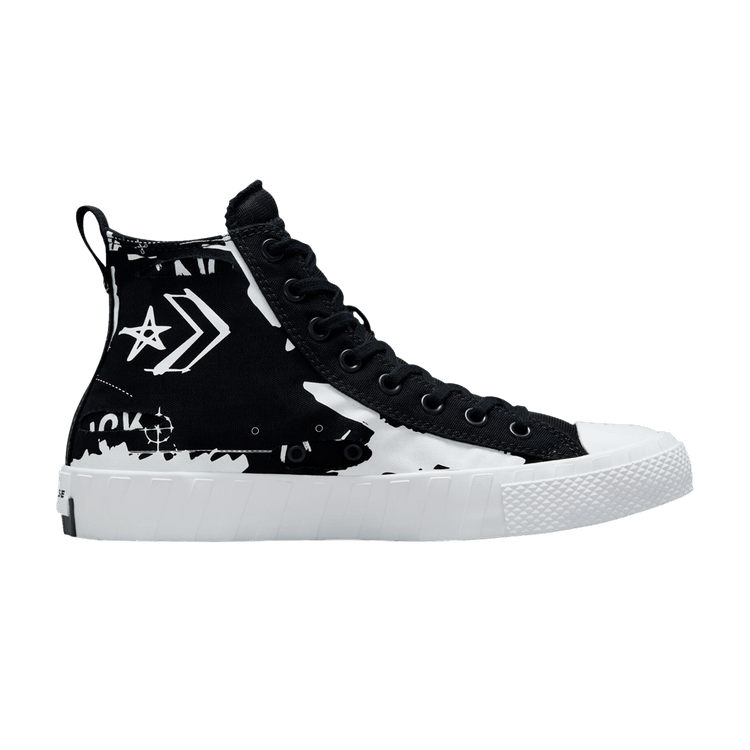 Converse UNT1TL3D 'Script Print - Black' — Black/Black/White