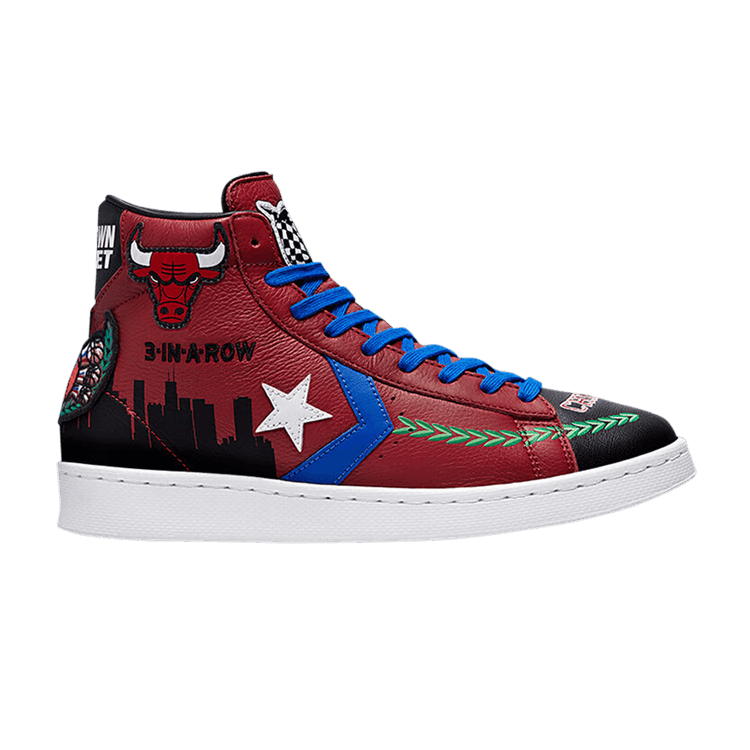 Chinatown Market x Converse Pro Leather High 'Bulls Championship Jacket' — Garnet/Black/Hyper Royal