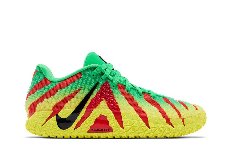 Jurassic Park x Nike Ja 3 'Explorer' — Green Spark/Black-University Red-Dynamic Yellow (2)