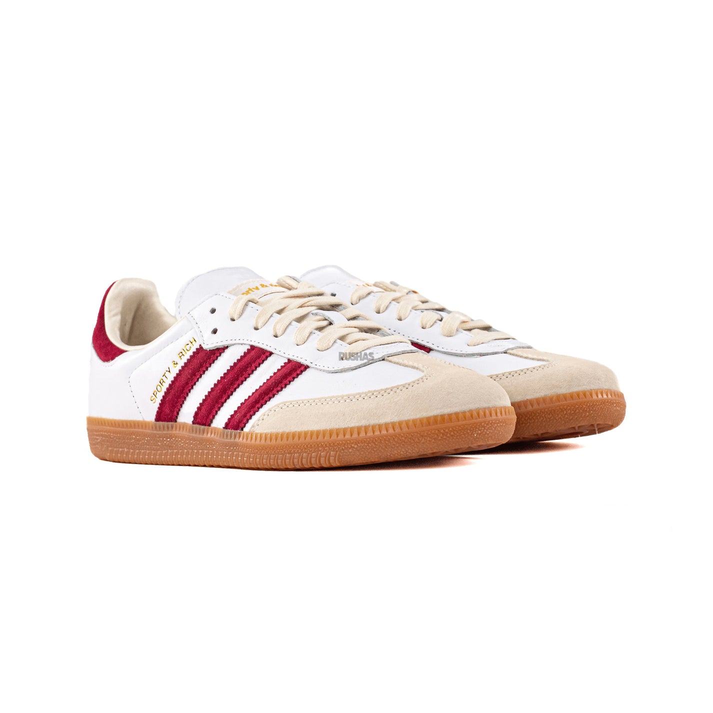 Adidas Samba 'Sporty &amp; Rich White Collegiate Burgundy' (2023)