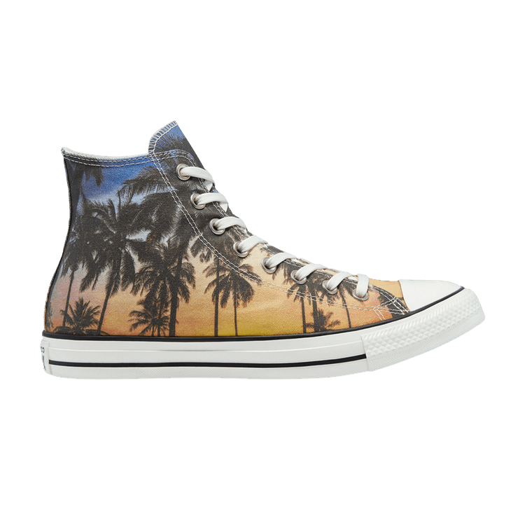 Converse Chuck Taylor All Star High 'Sunset Palms - Orange' — Orange/White/Black