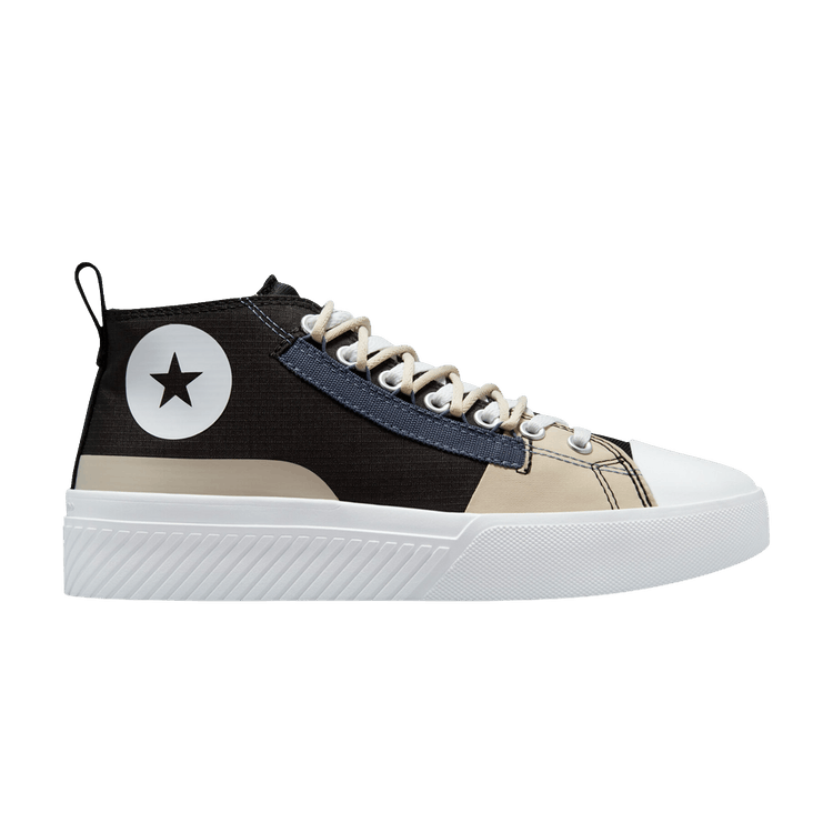 Converse UNT1TL3D CS Laced Mid 'Hybrid Function - Black' — Black/String/White