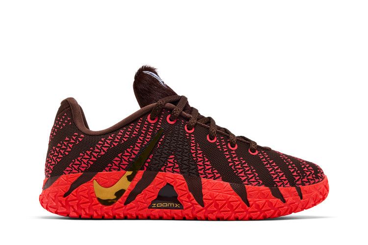 Nike Ja 3 GS 'Year of the Horse' — Lt Chocolate/Mtlc Gold-Silt Red (2)