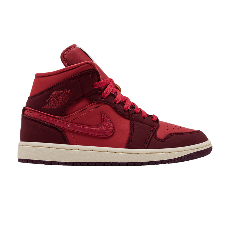 WMNS Air Jordan 1 Mid SE 'Valentine's Day' — Team Red/Sierra Red/Pueblo Red