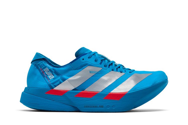 adidas Adizero Adios Pro 4 'Solar Blue Silver Metallic Lucid Red' — Solar Blue/Silver Metallic/Lucid Red