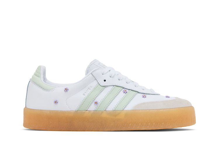 adidas Wmns Sambae 'Cloud White Linen Green Gum' — Cloud White/Linen Green/Gum