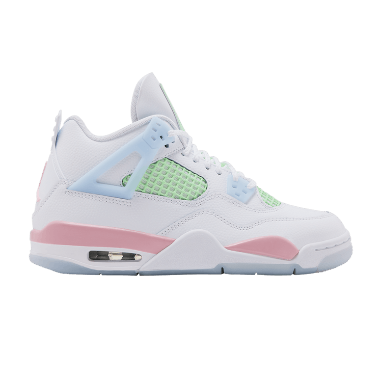 Air Jordan 4 Retro GS 'Valentine's Day' 2026 — White/Medium Soft Pink/Half Blue-Vapor Green