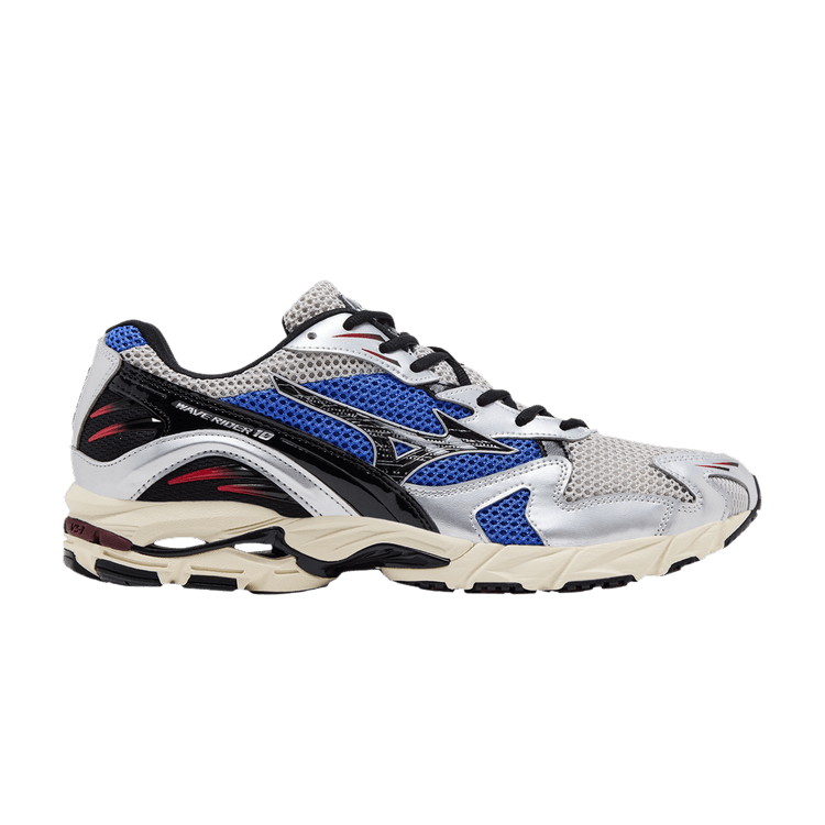 Mizuno Wave Rider 10 'Harbor Mist Black Dazzling Blue' — Harbor Mist/Black/Dazzling Blue
