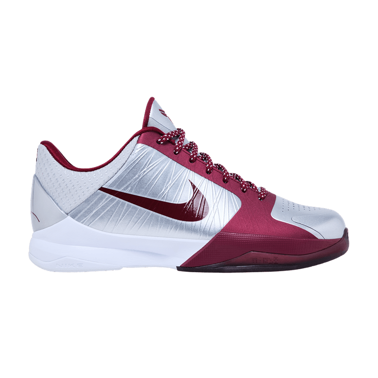 Nike Zoom Kobe 5 GS 'Lower Merion Aces Away' 2026 — Metallic Silver/White/Team Red