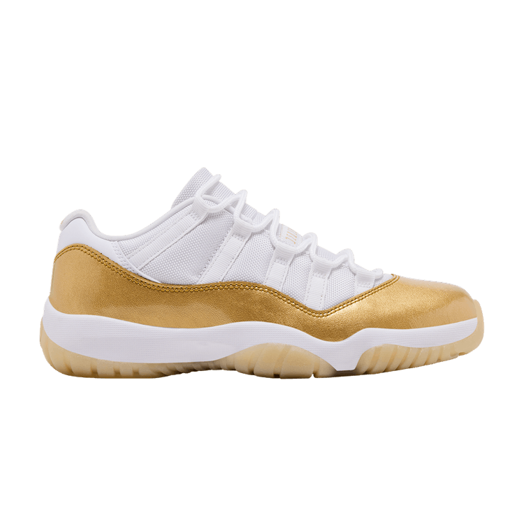 Wmns Air Jordan 11 Low 'Mother's Day' — White/Metallic Gold/Team Gold