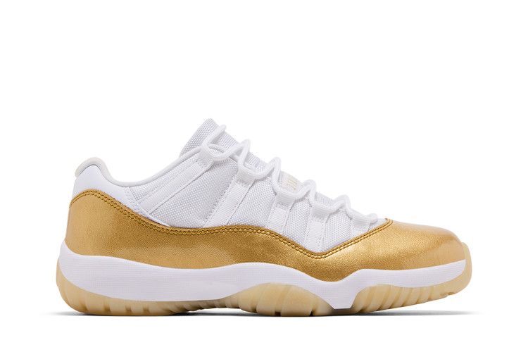 Wmns Air Jordan 11 Low 'Mother's Day' — White/Metallic Gold/Team Gold