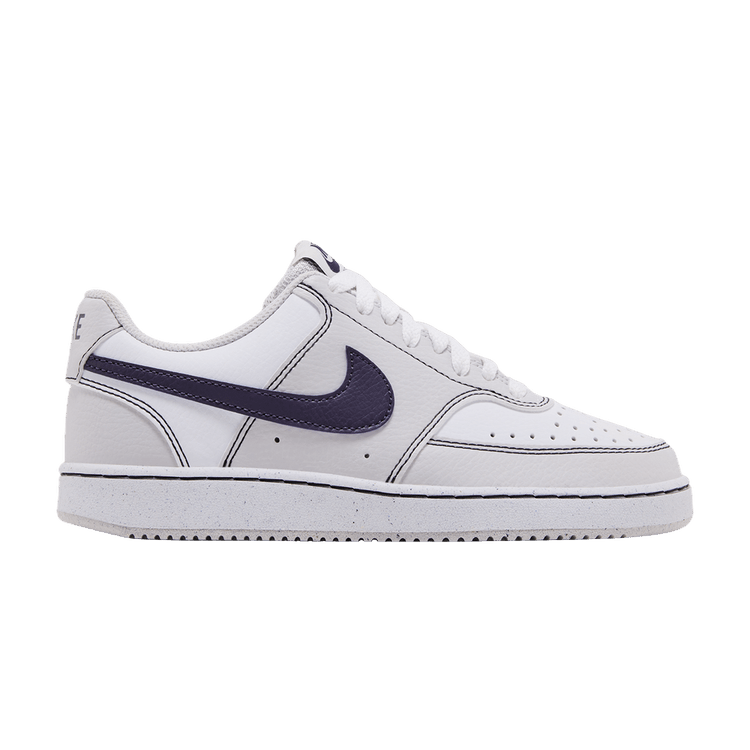 Nike Wmns Court Vision Low Next Nature 'Varsity Grey' — Vast Grey/White/Anthracite/Dark Raisin