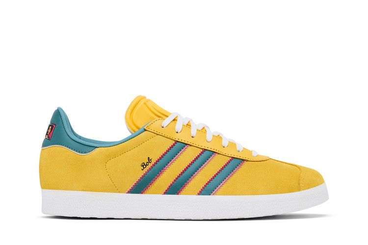 Bob Marley x adidas Gazelle Indoor 'Gold' — Gold/Green/Red