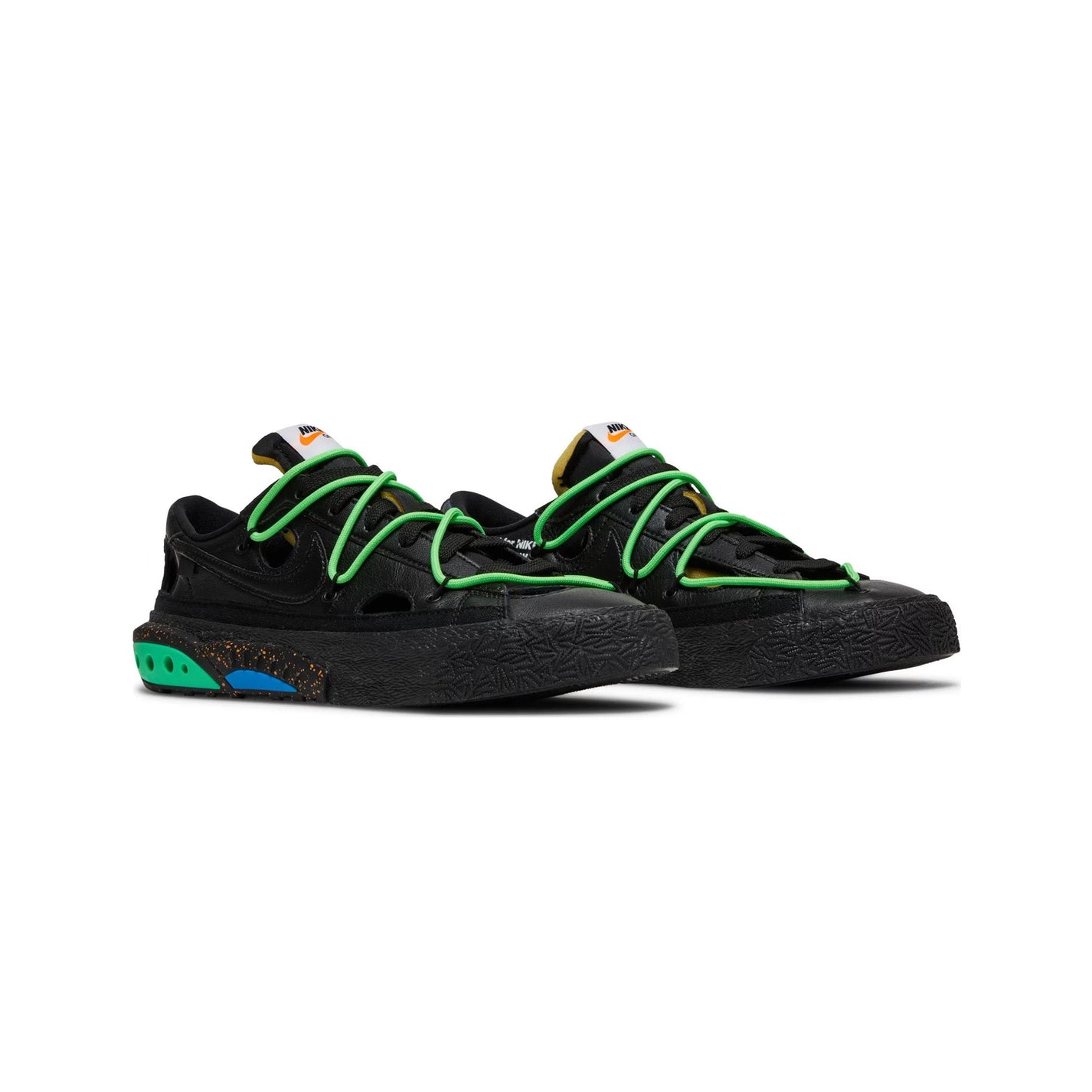 Nike Blazer Low 'Off-White Black Electro Green' (2022)