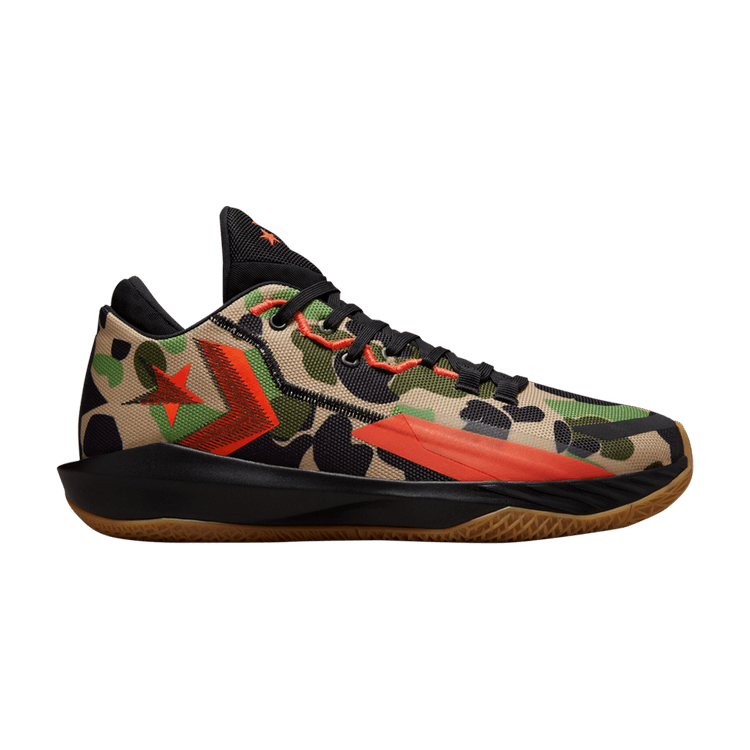 Converse All Star BB Jet Low 'Camo' — Black/Bright Crimson/Gum