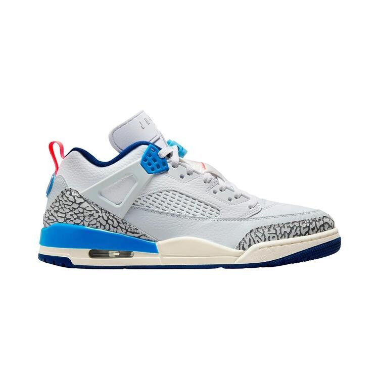 Air Jordan Spizike Low 'White Blue Void' — White/Hot Lava/Pure Platinum/Blue Void
